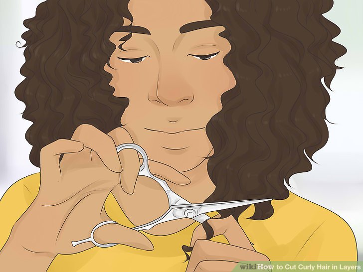 How to Cut Curly Hair in Layers: 14 Steps (with Pictures)