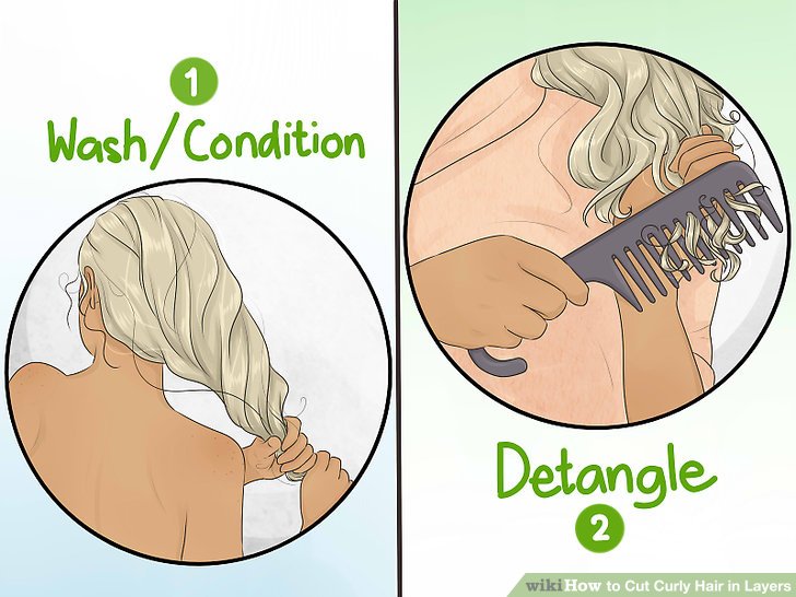 How to Cut Curly Hair in Layers: 14 Steps (with Pictures)