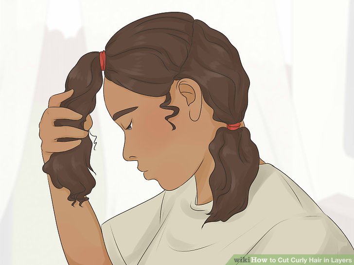 How to Cut Curly Hair in Layers: 14 Steps (with Pictures)