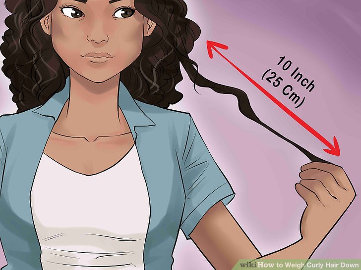 How to Weigh Curly Hair Down: 11 Steps (with Pictures)