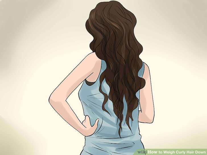 How to Weigh Curly Hair Down: 11 Steps (with Pictures)