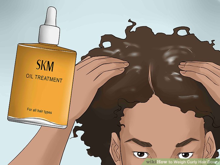 How to Weigh Curly Hair Down: 11 Steps (with Pictures)