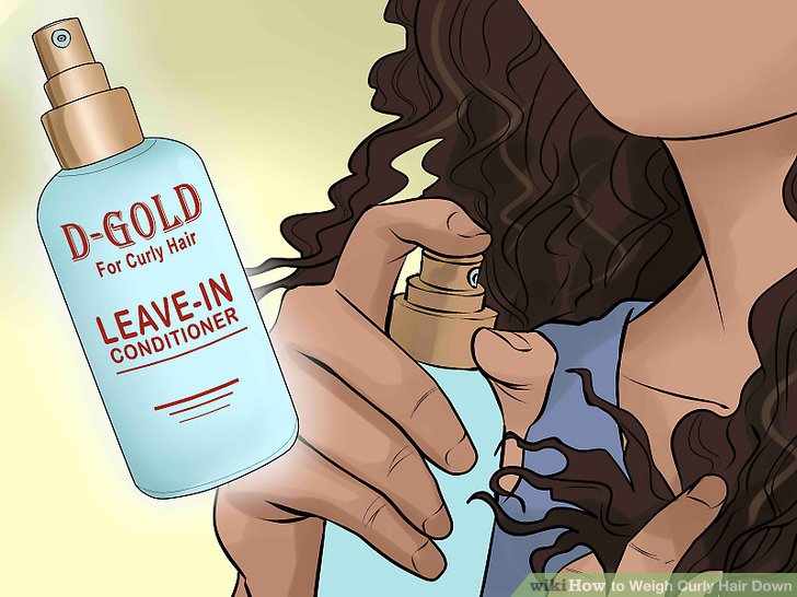 How to Weigh Curly Hair Down: 11 Steps (with Pictures)