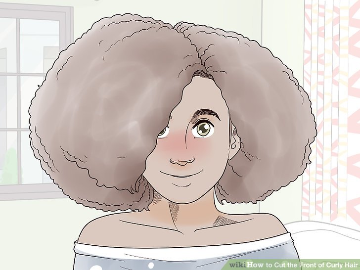 How to Cut the Front of Curly Hair: 14 Steps (with Pictures)