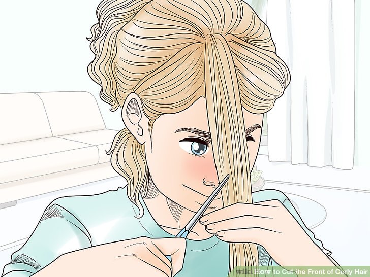 How to Cut the Front of Curly Hair: 14 Steps (with Pictures)