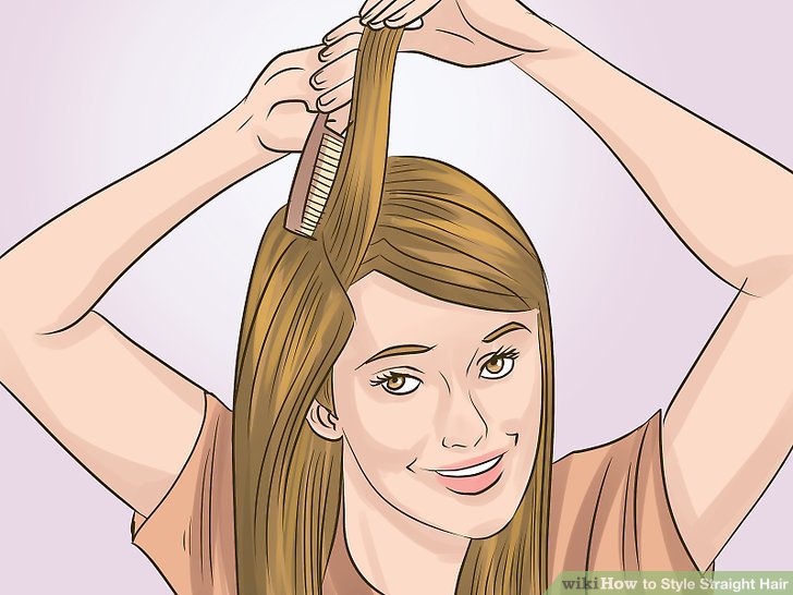 How to Style Straight Hair: 14 Steps (with Pictures)