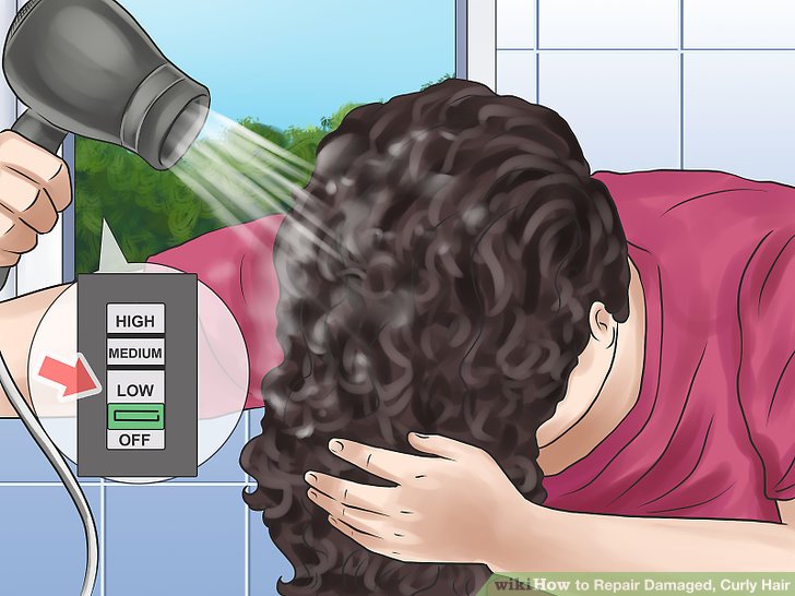 How to Repair Damaged, Curly Hair (with Pictures)