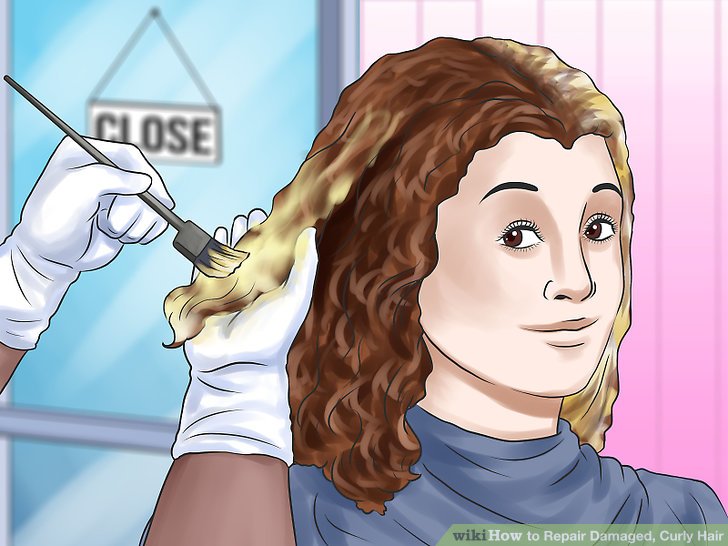 How to Repair Damaged, Curly Hair (with Pictures)