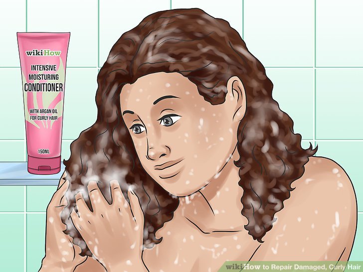 How to Repair Damaged, Curly Hair (with Pictures)