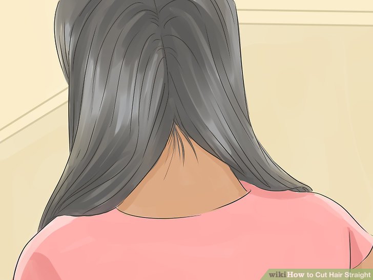 How to Cut Hair Straight (with Pictures)