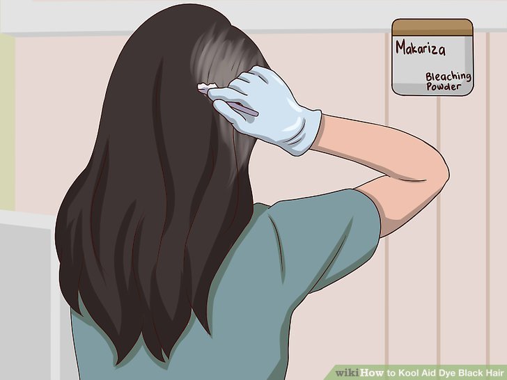 How to Kool Aid Dye Black Hair (with Pictures)