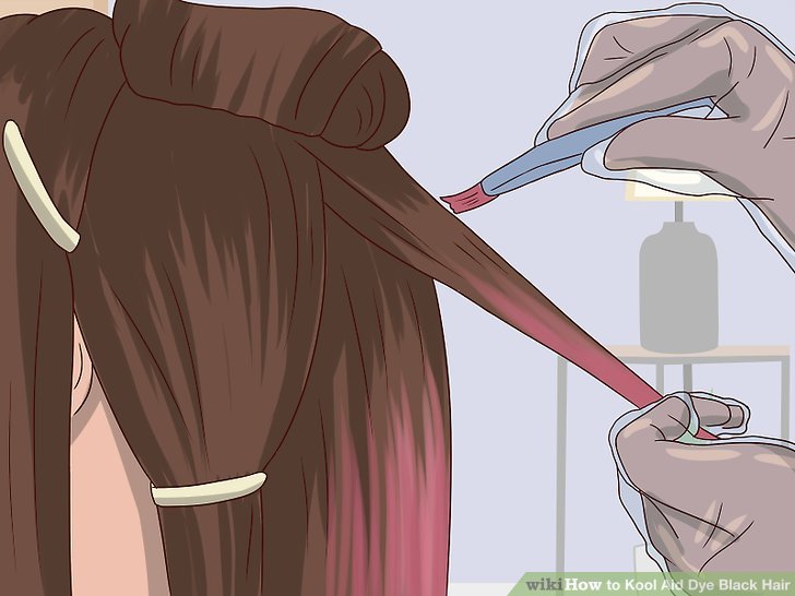 How to Kool Aid Dye Black Hair (with Pictures)