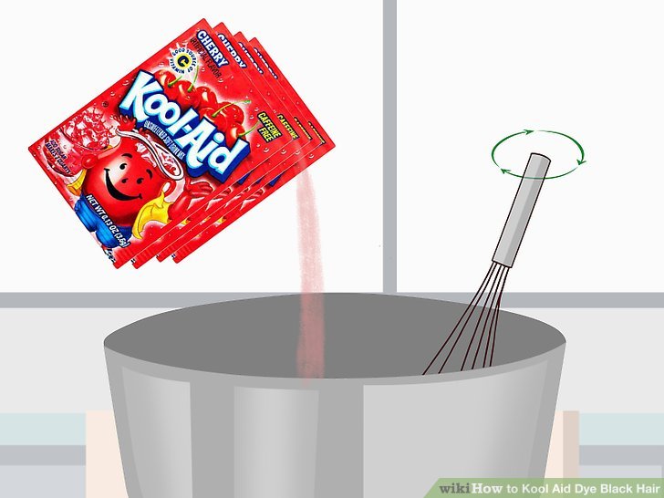 How to Kool Aid Dye Black Hair (with Pictures)