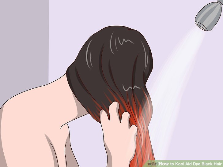 How to Kool Aid Dye Black Hair (with Pictures)