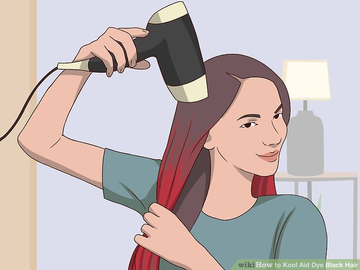 How to Kool Aid Dye Black Hair (with Pictures)